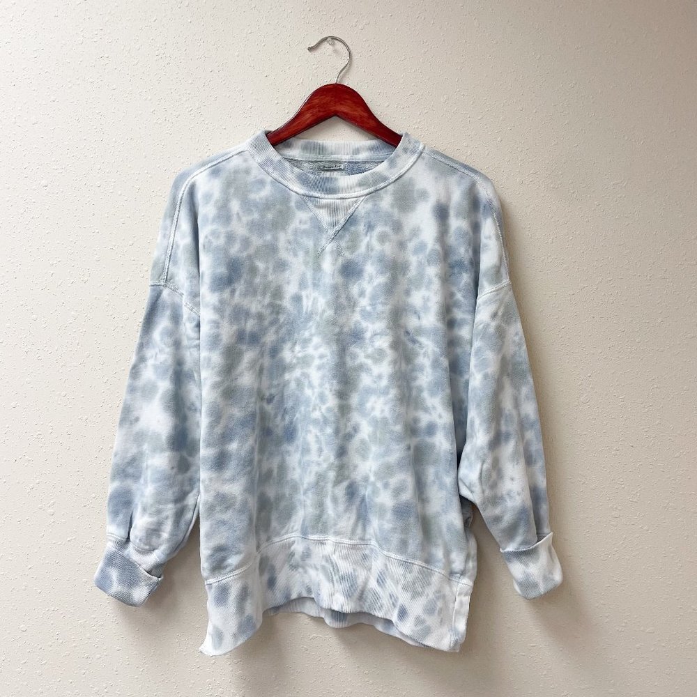 Abercrombie & Fitch Blue & Green Tie Dye Weekender Sweatshirt